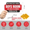 Boys Room - No Girls Allowed Kids Bedroom Door Sign