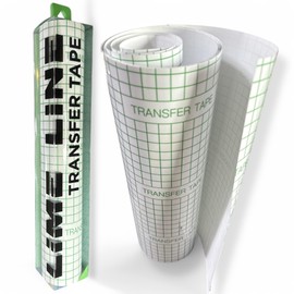 LiME LiNE Transfer Tape, Clear with Alignment Grid, No Residue - for Transfering Stencils and Decals (Transfer Tape)