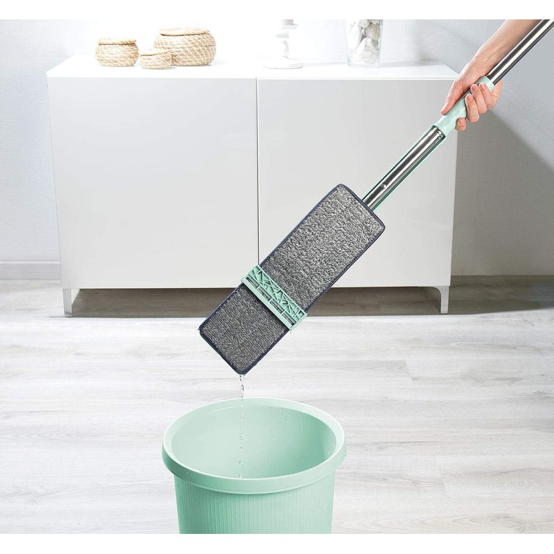 Sichler Haushaltsgeräte Floor Mop with Scraper, 3-Piece Handle, 122 cm
