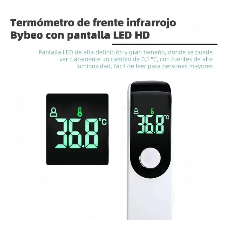 Termómetro Infrarrojo Digital Pantalla Led Sin Contacto Value Medical Supply
