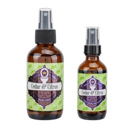 Bourbon Royalty Royal Throne Dropper 4 Ounce Glass Bottle Scented Toilet Bowl Bathroom Spritz Spray, Lavender & Mint, 2 Pack