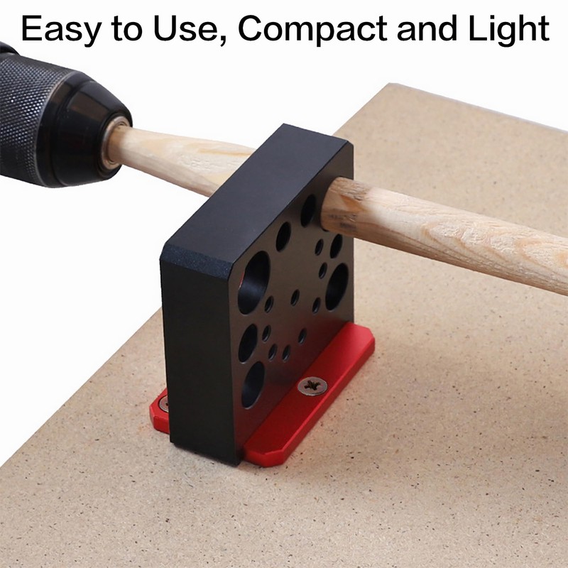 11pcs Dowel Maker Jig Kit, 5/16-3/4" Adjustable Electric Drill Milling