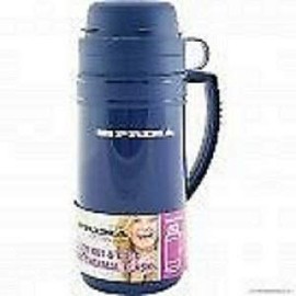 Prima 1.8L Thermal Tea, Coffee Travel Flask HOT N Cold Drinks Thermos Food Soup Vacuum Flask with 2 Cups (Blue)