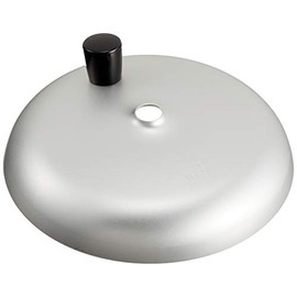 Akao Aluminum AOY222 Lid for Parent and Child Pot (with Ends) E-16 Aluminum (Anodized Aluminum), Knob (Phenolic Resin) Japan, Silver