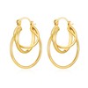 FILMOON Gold Hoop Earrings for Women Gold Statement Hoop Earring
