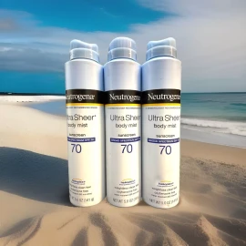 Neutrogena 3 neutrogena ultra body mist spf 70 weightless 5oz ea scuff/dented exterior