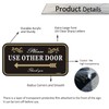 Please Use Other Door Self Adhesive Sign,12 x 6 inches