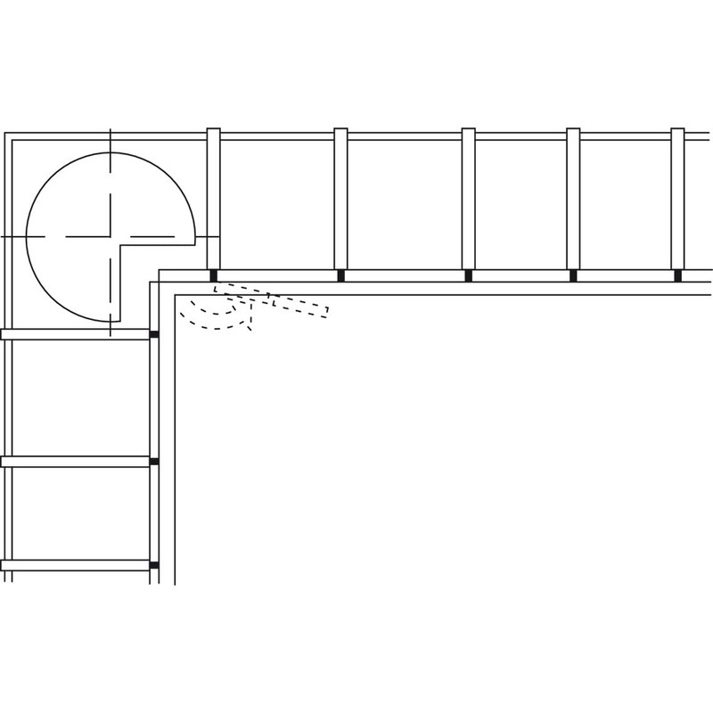 Heavy Duty Adjustable Concealed Pie-Cut Corner Cabinet Door Hinge, Full