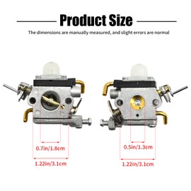 Newnessai 581734301 Carburetor Carb Kit with Fuel Filter Fuel Line, Replacement for Husqvarna 122C 122LDX 122LK 22cc String Line Trimmer 122 LK 967252801 Trimmer, Replaces 574386701