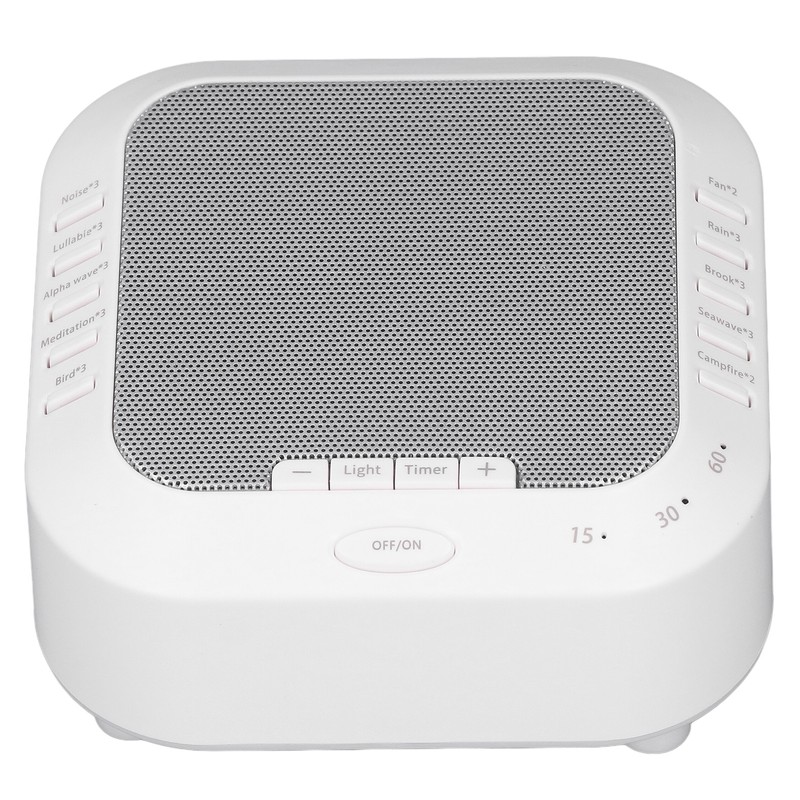 White Noise Machine 28 Sounds Portable Night Light Music Timing