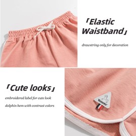 Rolanko Pantalones Cortos de delfín Activo para niñas, 3 Paquetes para niños, Ciclismo, Correr, Verano, Playa, Deportes, A4, Azul, Rosa, Verde, 11-12 Años