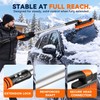[2026 Upgraded 39" Extendable Snow Brush & Ice Scraper for