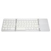 Foldable Bluetooth Keyboard 63 Keys Metal Ultra Thin Mini Folding