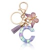 CHUQING Keychain Letter Initial Gifts with Initials Keyring Letter Women's