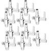 10pcs Fish Tank Flows Control Valve, Stainless Steel Aquarium Oxygen