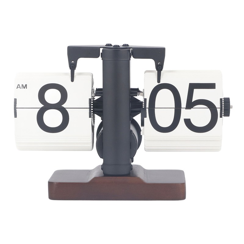 Digital Flip Dоwn Clock Retro Wooden Mechanical Flip Clock Desktop