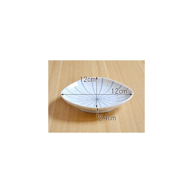 Tableware East Triangular Platter, 9.1 inches (23 cm), Blue Tea