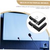 KICHOUSE 2pcs Wall Projector Screen Bracket Shaped Mount Kit for