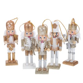 Cabilock 1 Set Christmas Nutcracker Ornaments Wooden Doll Decor Christmas Nutcracker Doll Ornament for Party Store Home