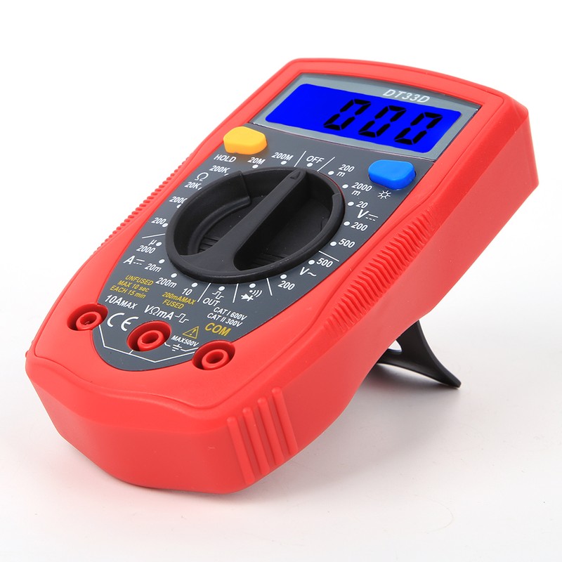 DT33D Mini Digital Multimeter Voltmeter Portable Universal Meter 130 x