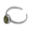 Silvershake Natural Labradorite Oval 7x5 mm 925 Sterling Silver Toe