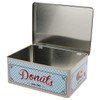 OOTB Donuts Rectangular Tin Box, Metal, Multi-Colour, 21 x 15
