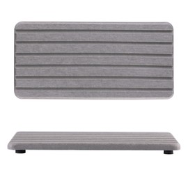 NiuYichee 2 PCS Water Absorbent Diatomite Coasters Rectangle, Grooved Design, Water Absorbing Stone Used for Hand Soaps & Plants & toiletries in The Modern Home