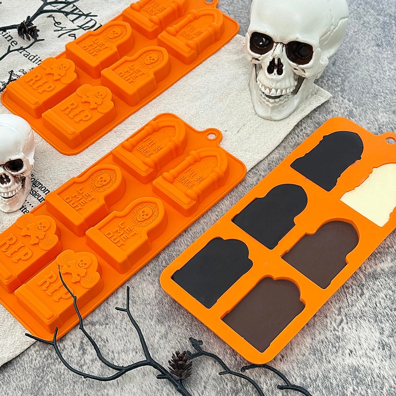 Molde de piedra sepulcral de Halloween