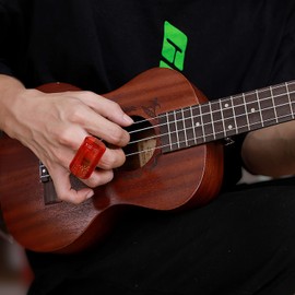 Rigych 2 pcs Rhythm Finger Shaker & 2 pcs Foot Tambourine with Elastic Strap, Percussion Musical Instrument Set for Ukulele Guitar Drum Mandolin Banjo Playing