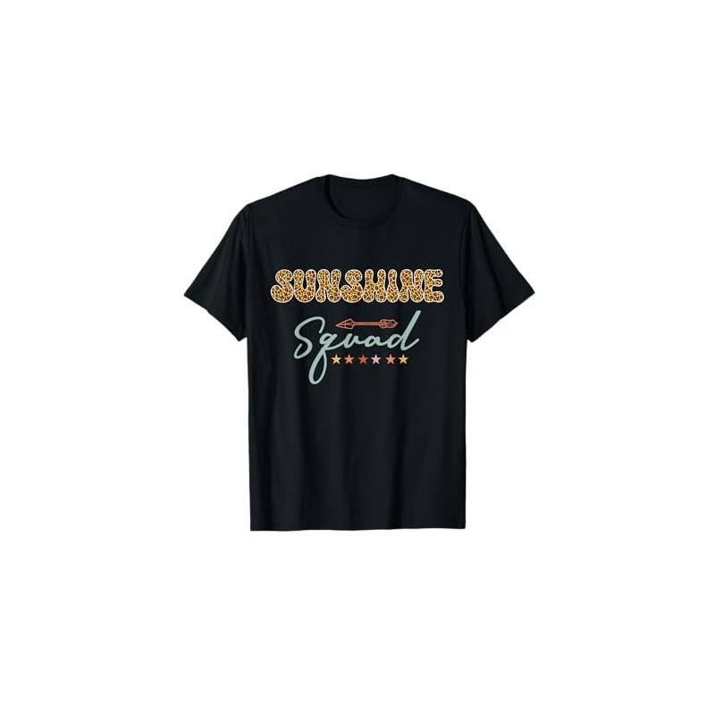 Sunshine Squad leopard pattern retro vintage team T-Shirt