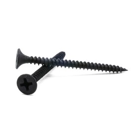 Hippo Hardware (3.5mm X 45mm) Drywall Plasterboard Screws Black Bugle Head Fine Thread for Drylining Wood/Studding (Pack of 200)
