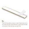 uxcell Furniture Sliders, 8Pcs 2/3" x 3 8/9" - Plastic