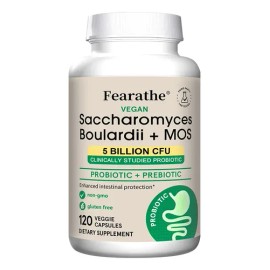 Cápsulas Prebióticas Fearathe Saccharomyces Boulardii + Mos