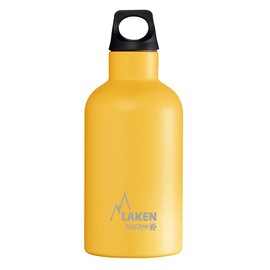 LAKEN Futura 18/8 Stainless Steel Double Wall Thermal Flask, Yellow, 350 ml