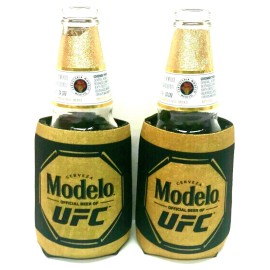 Modelo Cerveza UFC 12 Oz Can / Bottle Koozie - Set of Two (2) - New & Free Ship