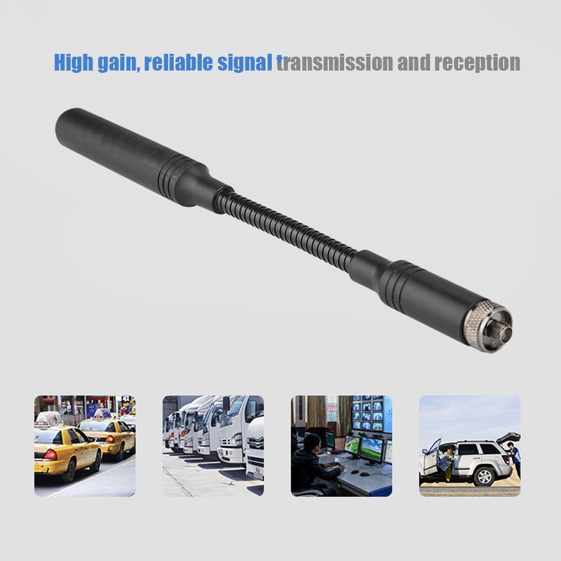 24cm AT22 5.2dBi 144/430 Goose Tube Brass Tactica Antenna SMA