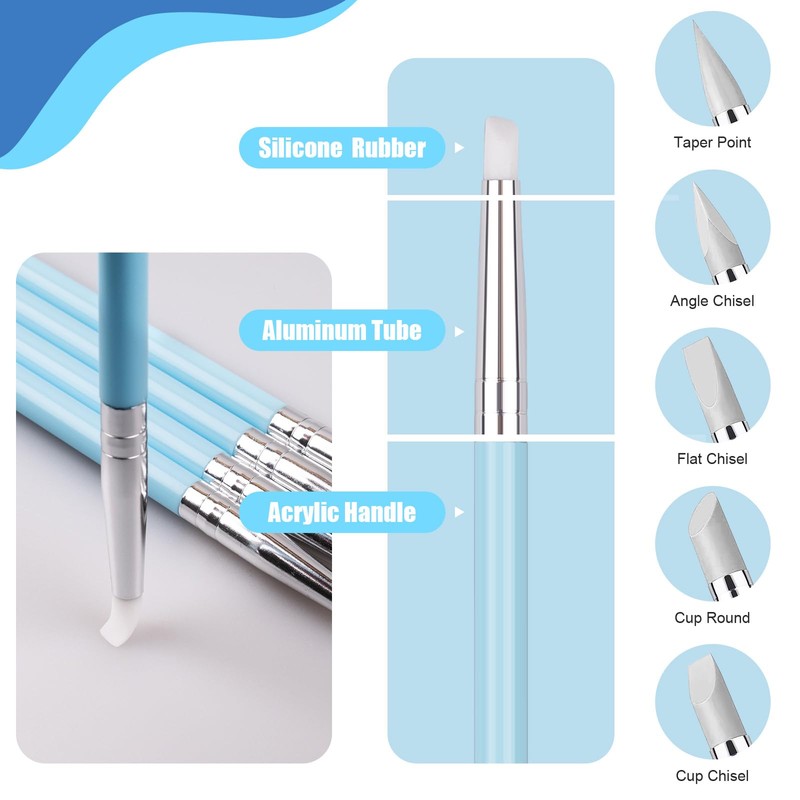 Dotting Tools, Silicone Clay Sculpting Tool, Ceramic Clay Ball Stylus