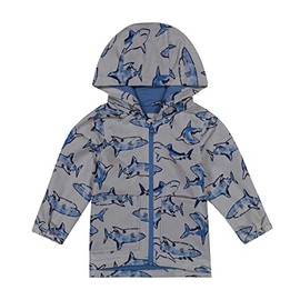 Simple Joys by Carter's Baby Boy's Water-Resistant Rain Jacket with Hood, Grey, 6-9M