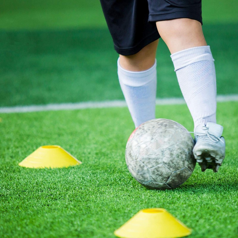 TRIXES Pack of 20 Sports Marker Cones Multicoloured Football Sports