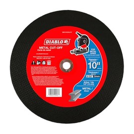 Diablo Metal Cut-Off Disc for Precision Cutting of Metal - 10" Diameter, 5/8" Arbor, 1 Hub Type, 3/32" Thickness, 6100 Max RPM - DBD100093L01F