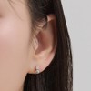 Gold&Deer 14K Goldfield Mini Cubic Ball Point Earrings Rose Gold