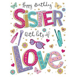 Regal Publishing Birthday Card Sister - 8 x 6 inches