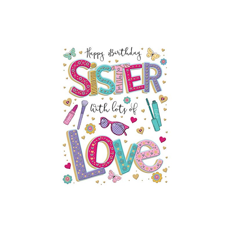 Regal Publishing Birthday Card Sister - 8 x 6 inches