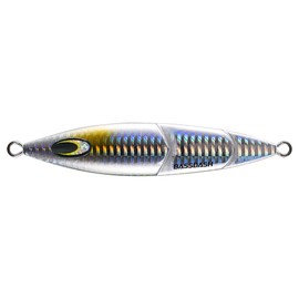 Bassdash Slow Jig Metal Jig 150g 200g 250g Luminous Jig Sea Bass Fishing Lure Vertical Jig Long Jigging (Silver, 60g / 95mm)