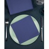 Renova 160 Square Dark Blue Burgundy Luncheon Paper Napkins -