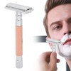 Double Edge Safety Razor Long Handle Zinc Alloy Manual Safety
