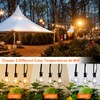 100FT LED Outdoor String Lights with 3 Color Lights, Dimmable