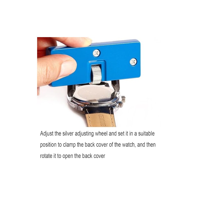 Professional Watch Back Remover Tool, Metal Adjustable Rectangle Watch Back