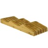 W Home Premium Bamboo Knife Storage Block, Beige, up to