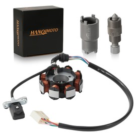 HANQIMOTO 8 Coil Magneto Stator 5 Wires for CG 125cc 150cc 200cc 250cc ATV Quad Dune Buggy Dirt Pit Pro Dirt Bike Go Kart TaoTao Sunl